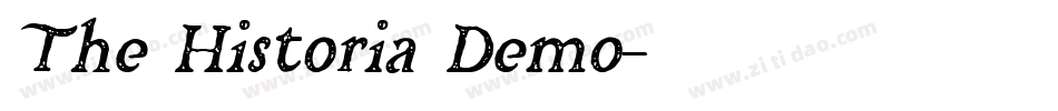The Historia Demo字体转换